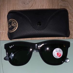 NWT Classic Wayfarer Rayban Polarized: Black